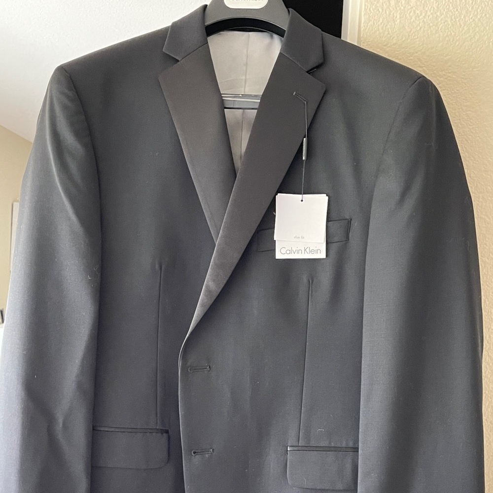 Mens calvin klein tuxedo suit jacket